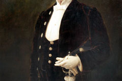 Detail of shirt, after conservation