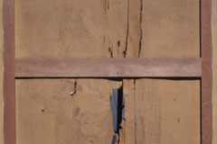 Reverse of canvas, before conservation